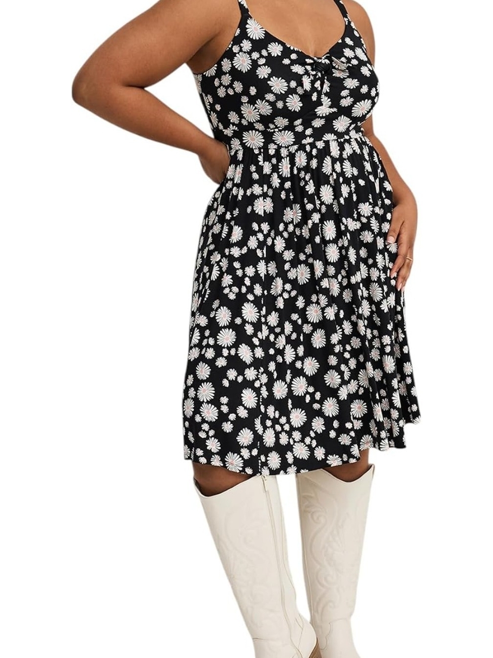 Torrid Plus Size Dress - V-Neck Skater Sleeveless Tank Mini Dress- New- Sz 3